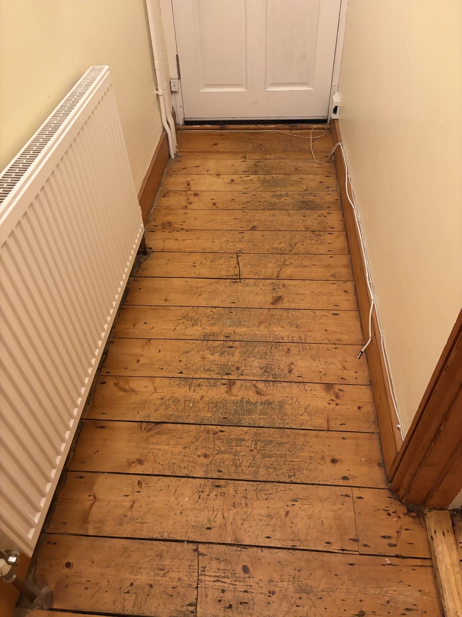 F1 Before wood floor restoration Floor Sanding Cambridge Hertfordshire Suffolk Essex