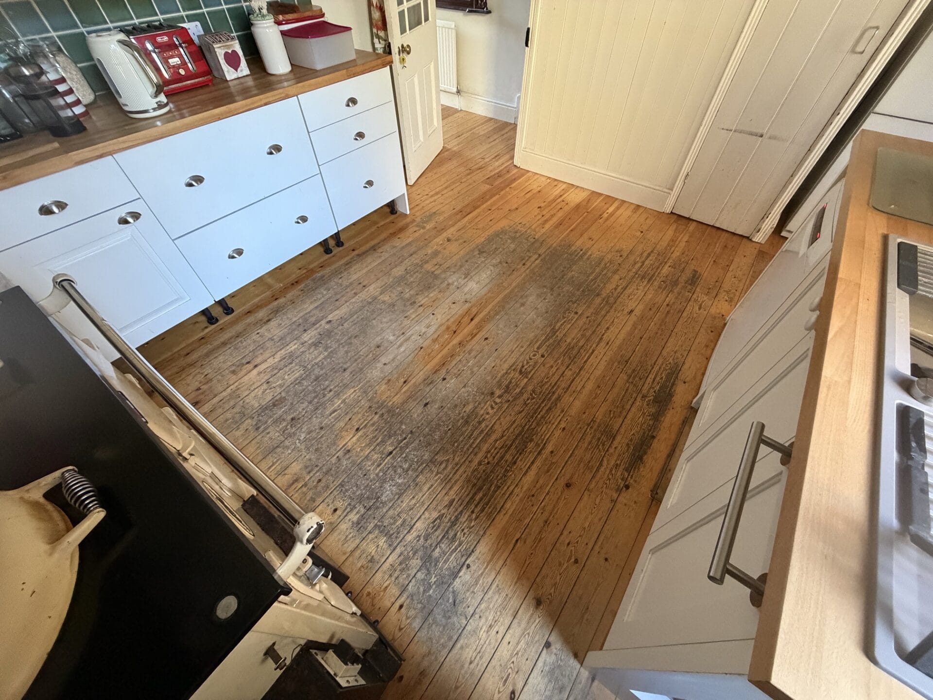 T1 Before CB5 8HL wood floor restoration Floor Sanding Cambridge Hertfordshire Suffolk Essex